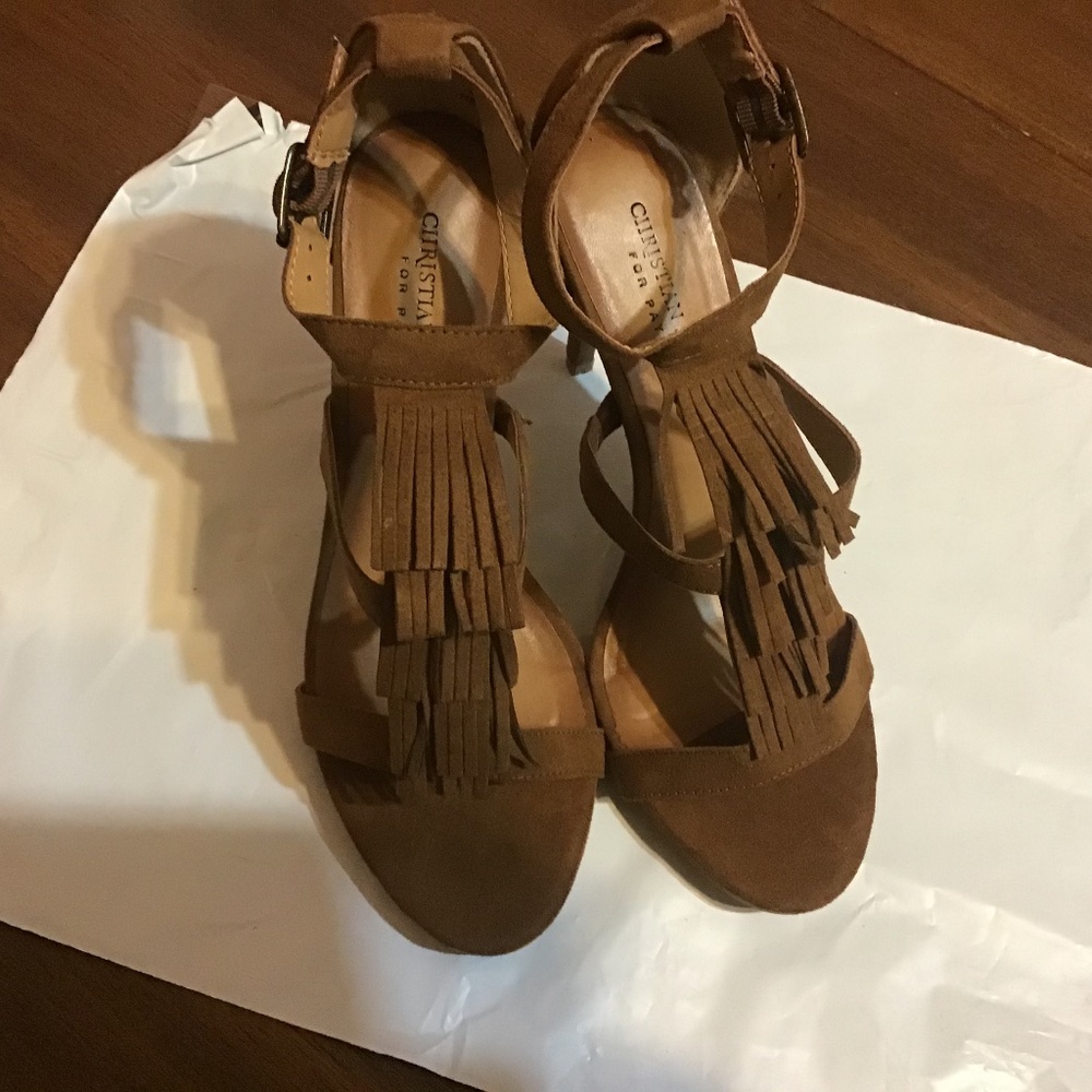 Christian Siriano Heels with Fringe